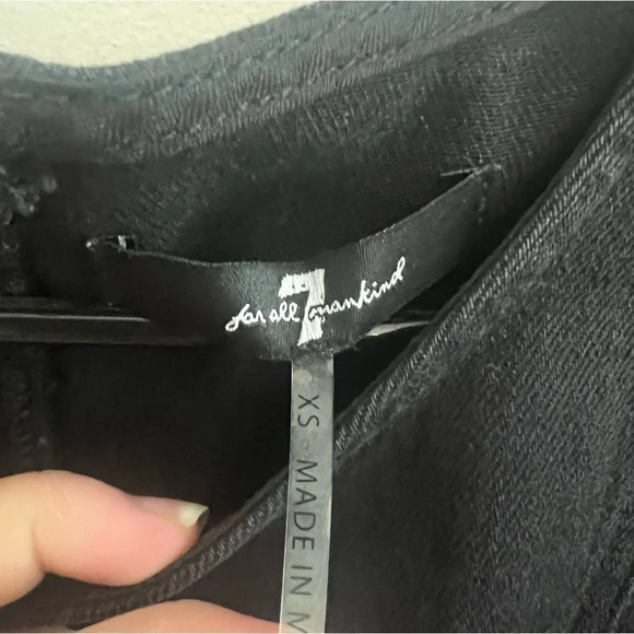 7 For All Mankind Gray Denim Top- Size XS; Never Worn - Picture 5 of 10